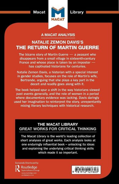 Produktbild: An Analysis of Natalie Zemon Davis's The Return of Martin Guerre