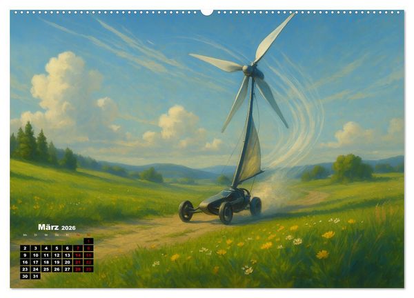 Produktbild: Wind bewegt die Welt (Wandkalender 2026 DIN A2 quer), CALVENDO Monatskalender