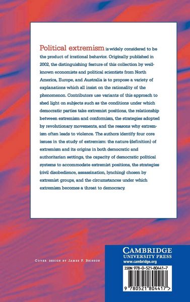 Produktbild: Political Extremism and Rationality