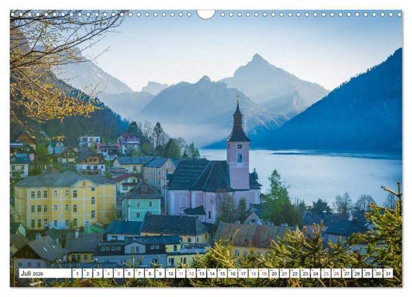 Produktbild: Ein Fr&uuml;hling am Traunsee - Vertr&auml;umte Ansichten (Wandkalender 2026 DIN A3 quer), CALVENDO Monatskalender