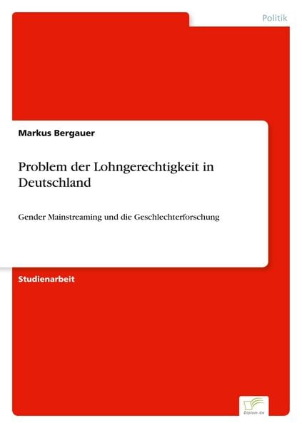 Produktbild: Problem der Lohngerechtigkeit in Deutschland