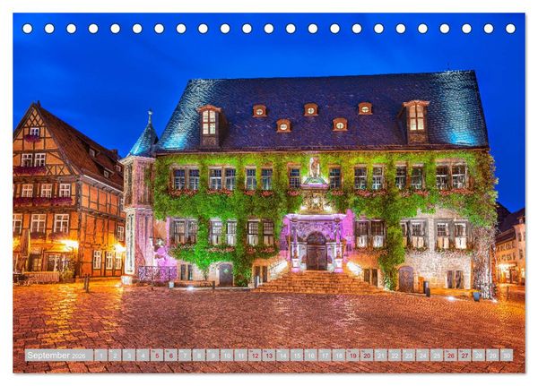 Produktbild: Quedlinburg - 1000 Jahre Geschichte im Harz (Tischkalender 2026 DIN A5 quer), CALVENDO Monatskalender