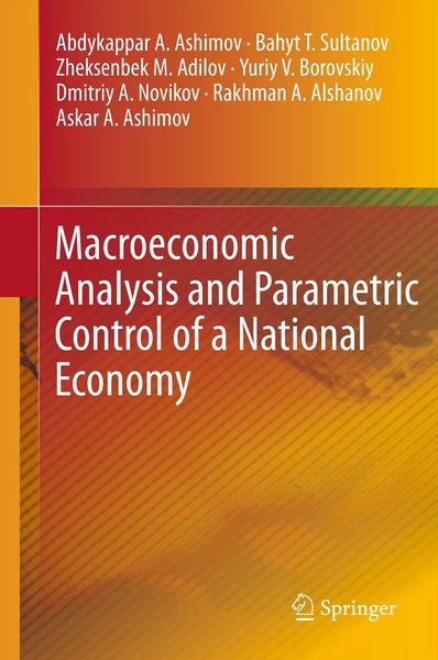 Produktbild: Macroeconomic Analysis and Parametric Control of a National Economy