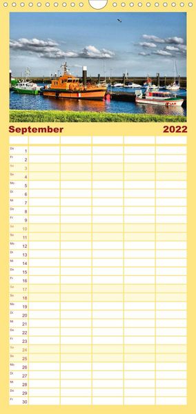 Produktbild: Wilhelmshaven - Familienplaner hoch (Wandkalender 2022 , 21 cm x 45 cm, hoch)