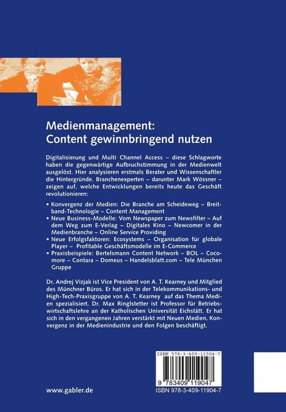 Produktbild: Medienmanagement: Content gewinnbringend nutzen