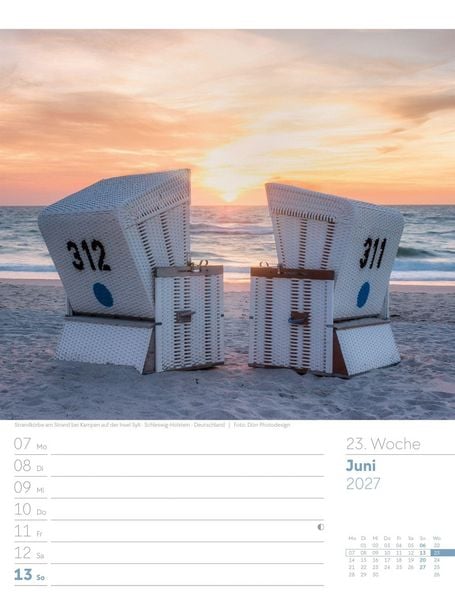 Produktbild: Am Meer Wochenplaner Kalender 2027