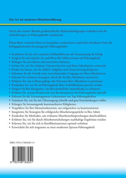 Produktbild: Das 1x1 der modernen Mitarbeiterf&uuml;hrung