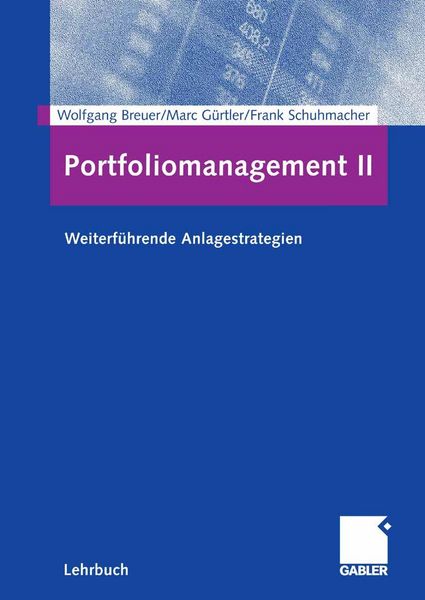 Produktbild: Portfoliomanagement II