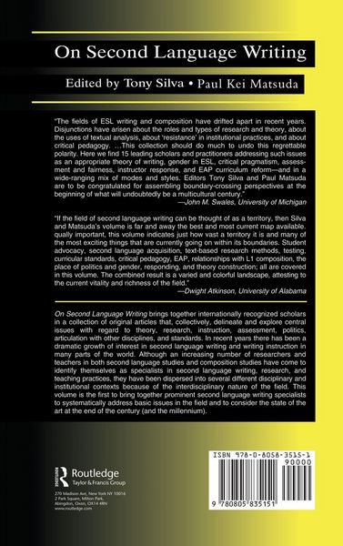 Produktbild: On Second Language Writing