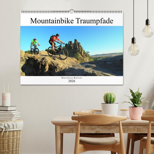 Produktbild: Mountainbike Traumpfade (Wandkalender 2026 DIN A2 quer), CALVENDO Monatskalender
