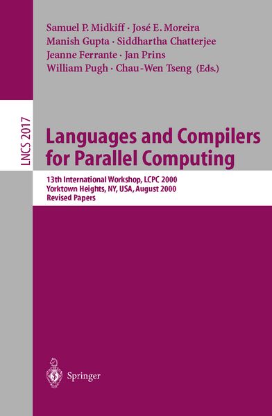 Produktbild: Languages and Compilers for Parallel Computing