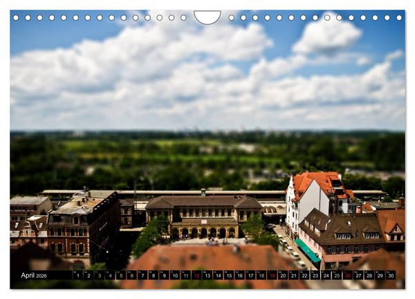 Produktbild: Erlangen von oben (Wandkalender 2026 DIN A4 quer), CALVENDO Monatskalender