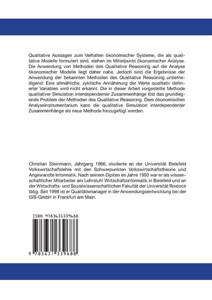 Produktbild: Analyse &ouml;konomischer Modelle mit Methoden des Qualitative Reasoning