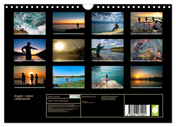 Produktbild: Angeln - meine Leidenschaft (Wandkalender 2026 DIN A4 quer), CALVENDO Monatskalender