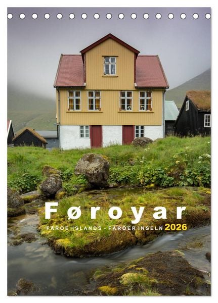 Produktbild: F&oslash;royar - Faroe Islands - F&auml;r&ouml;er Inseln (Tischkalender 2026 DIN A5 hoch), CALVENDO Monatskalender