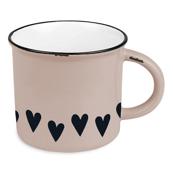 Produktbild: Becher Vintage Herzen