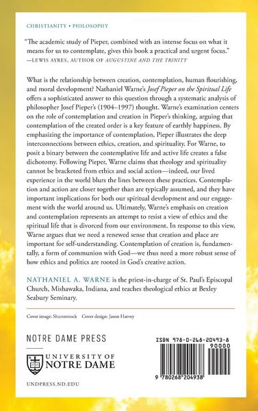 Produktbild: Josef Pieper on the Spiritual Life