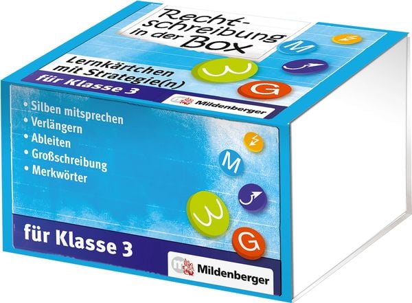 Produktbild: Rechtschreibung in der Box &ndash; Lernk&auml;rtchen mit Strategie(n), Klasse 3