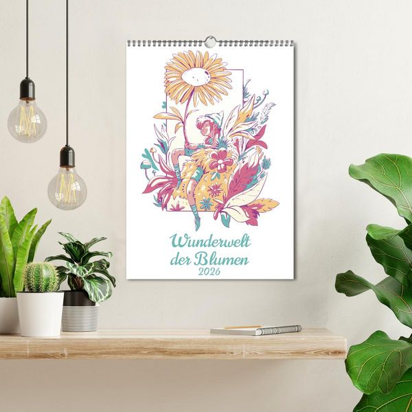 Produktbild: Wunderwelt der Blumen (Wandkalender 2026 DIN A3 hoch), CALVENDO Monatskalender