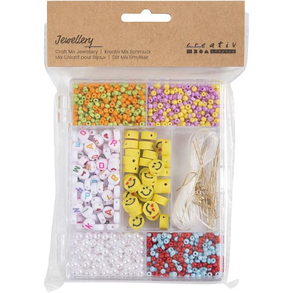 Produktbild: Creativ Company DIY Sets Beads Kreativ Mix Schmuck, Kr&auml;ftige Farben, Fruchtmischung, Kreativ Box