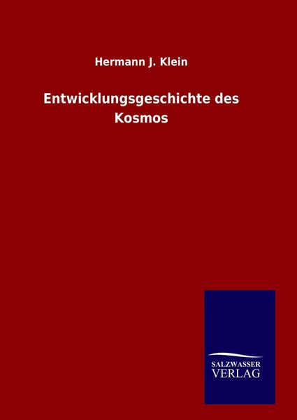 Produktbild: Entwicklungsgeschichte des Kosmos