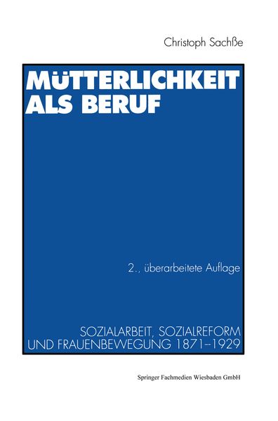 Produktbild: M&uuml;tterlichkeit als Beruf