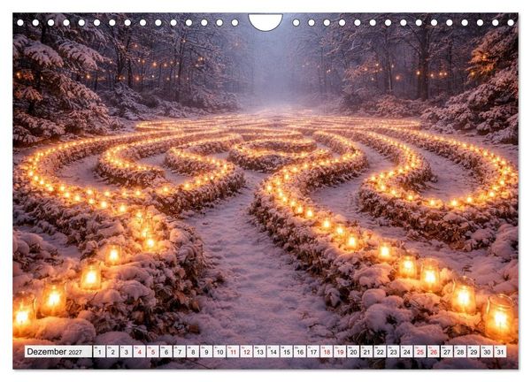 Produktbild: Labyrinth - Die stille Kunst der Umwege (Wandkalender 2027 DIN A4 quer), CALVENDO Monatskalender