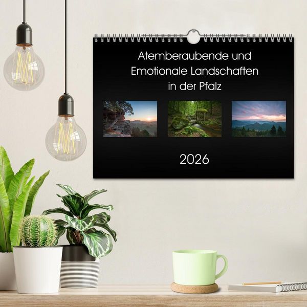 Produktbild: Atemberaubende und Emotionale Landschaften in der Pfalz (Wandkalender 2026 DIN A4 quer), CALVENDO Monatskalender