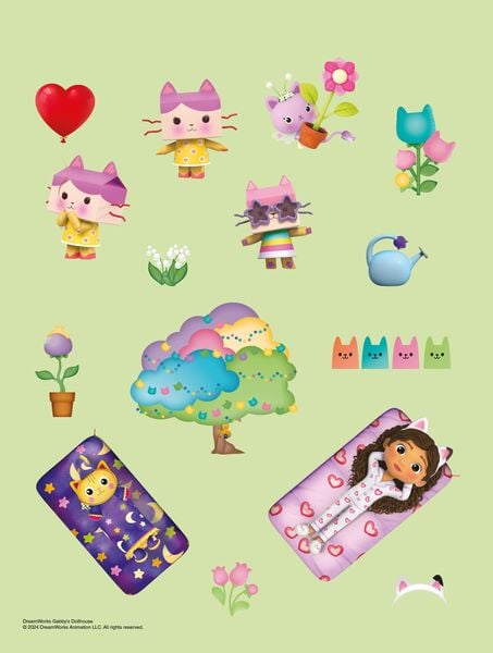 Produktbild: Gabby's Dollhouse: 1001 Sticker: Stickern &ndash; R&auml;tseln &ndash; Ausmalen