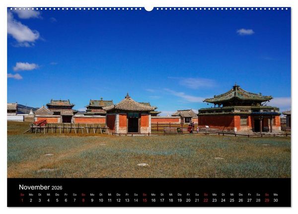Produktbild: Mongolei - Zwischen Mittelalter und Moderne (hochwertiger Premium Wandkalender 2026 DIN A2 quer), Kunstdruck in Hochglanz
