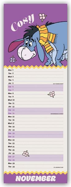 Produktbild: Disney Eeyore &ndash; Eeyore 2027 &ndash; Slimline-Kalender