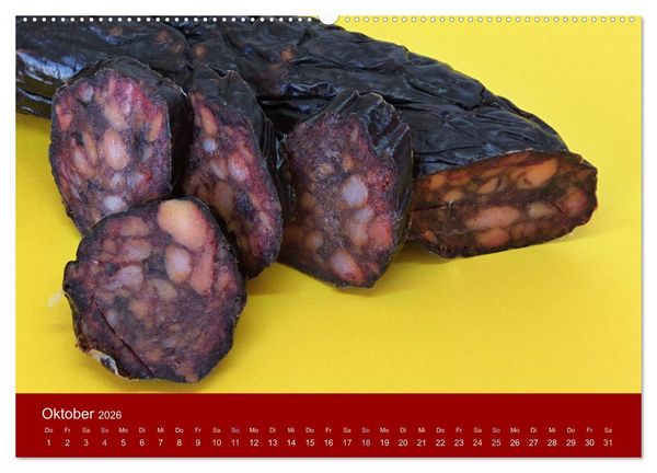 Produktbild: Schinken und Wurst (hochwertiger Premium Wandkalender 2026 DIN A2 quer), Kunstdruck in Hochglanz