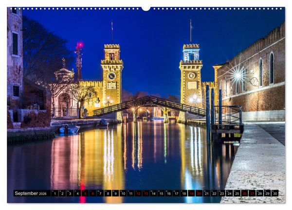 Produktbild: Venedig - Pal&auml;ste, Br&uuml;cken und Kan&auml;le (Wandkalender 2026 DIN A2 quer), CALVENDO Monatskalender