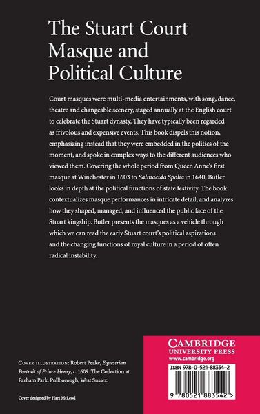Produktbild: The Stuart Court Masque and Political Culture
