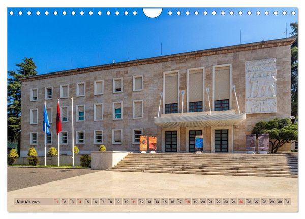 Produktbild: Tirana - Herz Albaniens (Wandkalender 2026 DIN A4 quer), CALVENDO Monatskalender