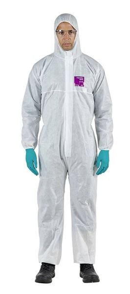 Ansell WH15S-00138-06 AlphaTec 1500 - Modell 138 Chemikalienschutz, Weiß, 2XL Kleider-Größe: XXL Weiß