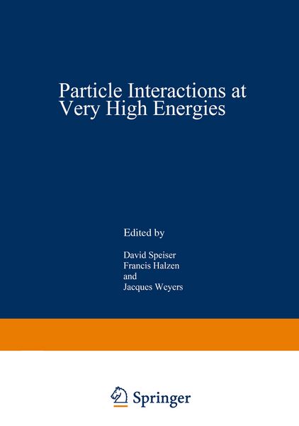 Produktbild: Particle Interactions at Very High Energies