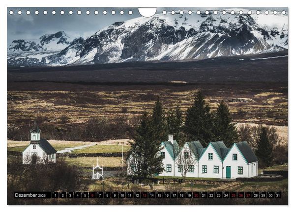 Produktbild: Island. Ein Land f&uuml;r Entdecker und Abenteurer. (Wandkalender 2026 DIN A4 quer), CALVENDO Monatskalender