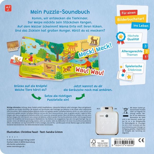Produktbild: H&ouml;r hin, spiel mit! Bei den Tierkindern
