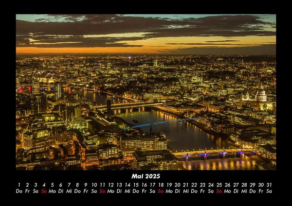 Produktbild: London 2025 Fotokalender DIN A3