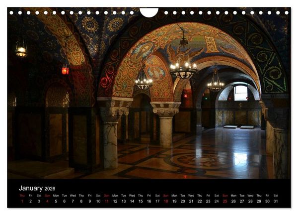 Produktbild: Monuments of Serbia 2026 (Wall Calendar 2026 DIN A4 landscape), CALVENDO 12 Month Wall Calendar