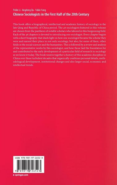 Produktbild: Chinese Sociologists in the First Half of the 20th Century