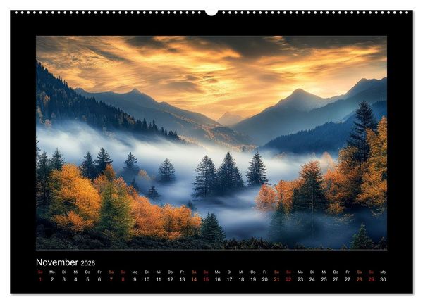 Produktbild: Im Wechselspiel der Jahreszeiten (hochwertiger Premium Wandkalender 2026 DIN A2 quer), Kunstdruck in Hochglanz
