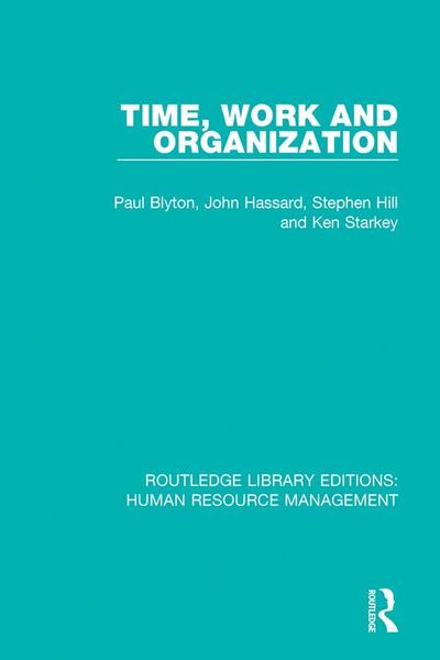 Produktbild: Time, Work and Organization