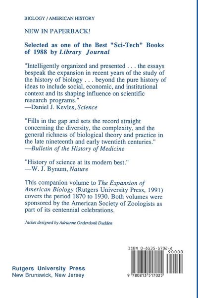 Produktbild: The American Development of Biology