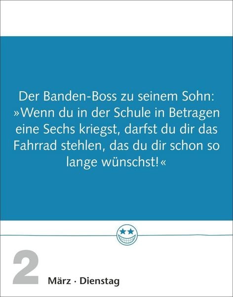 Produktbild: Beste Witze Tagesabrei&szlig;kalender 2027