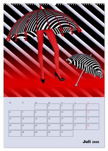 Produktbild: OpArt und mehr (Wandkalender 2026 DIN A2 hoch), CALVENDO Monatskalender
