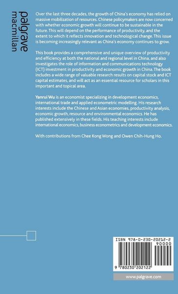 Produktbild: Productivity, Efficiency and Economic Growth in China