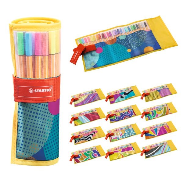 STABILO Fineliner - point 88 - 25er Rollerset als Individual. Just like you Edition - mit 25 verschiedenen Farben