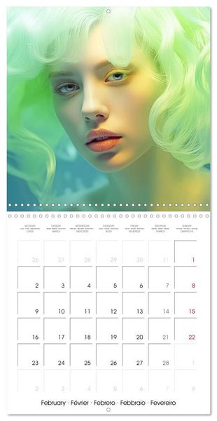 Produktbild: Fascination artful hair (Wall Calendar 2026 12 &times; 12 Inch) CALVENDO 12 Month Wall Calendar